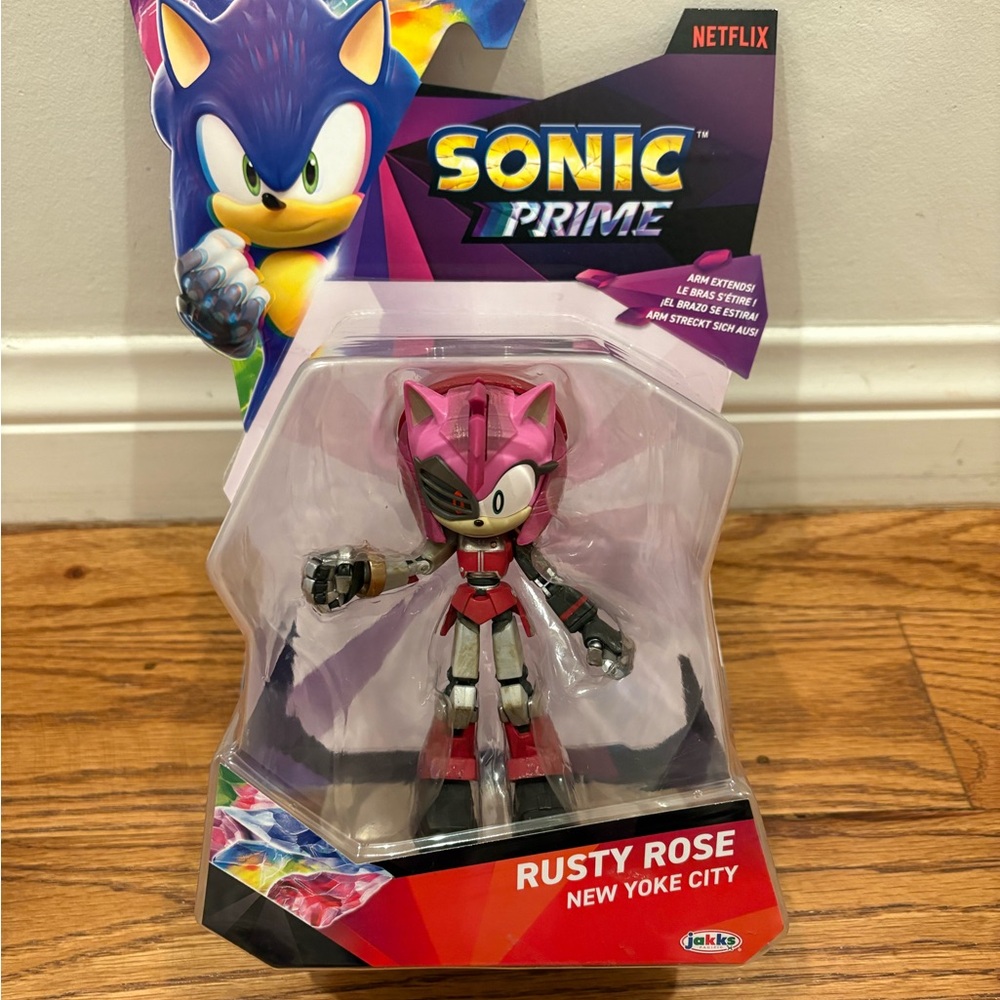 Sonic Prime RUSTY ROSE 5” Action Figure New Yoke City Jakks Pacific Brand New